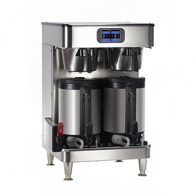 Bunn ICB SH PE Twin Infusion Series Coffee Brewer for Soft Heat Servers - Stainless, 120-240v/1ph, Drip, Programmable, Silver