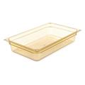 Carlisle 10401B13 StorPlus 4"D Full Size High Temp Food Pan - Stackable, Yellow