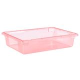 Carlisle 10621C05 8 1/2 gal Food Storage Box - 26x18x6" Red, Date Indicators, Reinforced