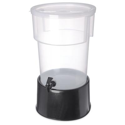 Carlisle 222903 5 gal Beverage Dispenser - Plastic Container, Black Base