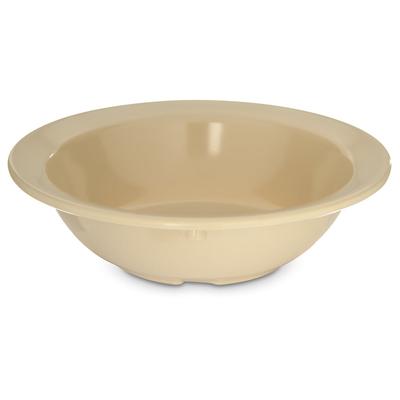 Carlisle 4353125 4 3/4 oz Round Melamine Fruit Bowl, Tan, Beige