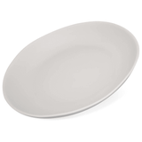 Carlisle 5310623 Ridge 9" Melamine Salad Plate, Cement, Gray