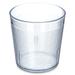 Carlisle 552907 Stackable 9 oz Clear Textured Plastic Tumbler