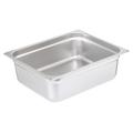 Carlisle 607124 DuraPan Half Size Steam Pan, Stainless, 4" Deep, Stainless Steel