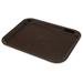 Carlisle CT101469 Plastic Cafeteria Tray - 13 4/5"L x 10 3/4"W, Chocolate, Brown