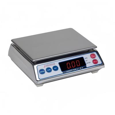 Detecto AP8 Top Loading Counter Scale w/ Digital Display, 7 998/1000 x 1/500 lb, Stainless, Stainless Steel