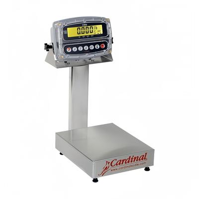 Detecto EB-60-190 Digital Bench Scale, LCD Display, lb/kg/g/oz, 30 x 1/100 lb, 14 x 16", Stainless Steel, 110/240 V