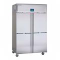 Delfield GAR2NP-SH 48" 2 Section Reach In Refrigerator, (4) Left/Right Hinge Solid Doors, 115v, Silver