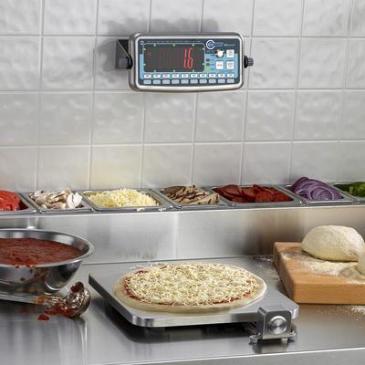 Edlund EDPZ-20 20 lb Wireless Digital Pizza Scale w/ Removable Platform - 10" x 10", Stainless, Stainless Steel