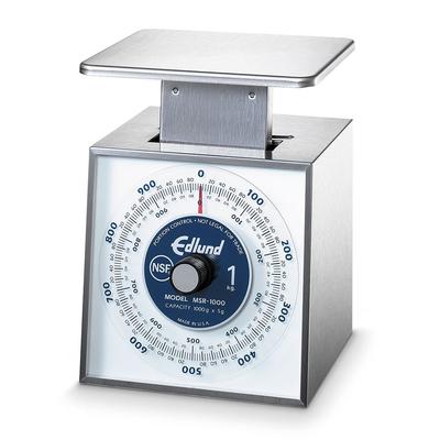 Edlund MSR-10000 Premier Series Metric Portion Dial Type Scale, 10 kg x 50 gm, Top Loading Model, Stainless Steel