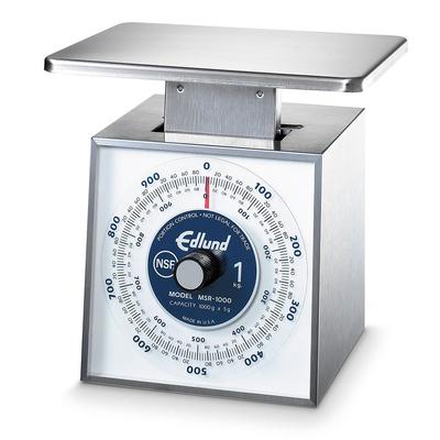 Edlund MSR-1000 OP Metric Portion Dial Type Scale, 1000 gm x 5 gm, Top Loading Model, Stainless Steel