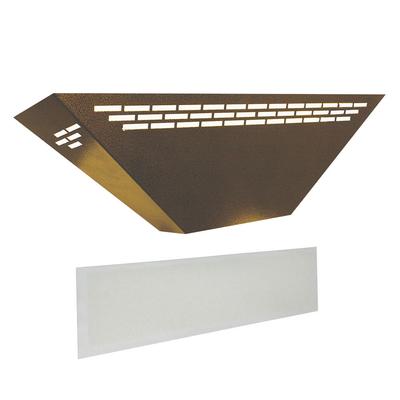 Curtron BL100-GD-COMBO Silent Fly Trap w/ Replacement Glue Boards - 15 Watt UV Light, Covers 900 Sq. Ft., Gold, 120 V