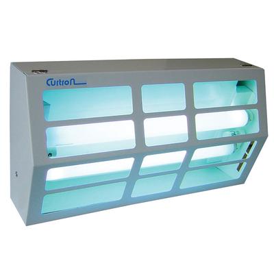 Curtron BL300 Powder-Coated Silent Fly Trap w/ 80 Watt UV Light, Covers 1800 sq ft, White, 120 V