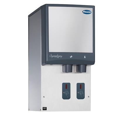 Follett 12HI414A-S0-00 425 lb Wall Mount Water & Nugget Ice Dispenser for Commercial Ice Machines - 12 lb Storage, Cup Fill, 115v, 425 lb Daily Production, Stainless Steel