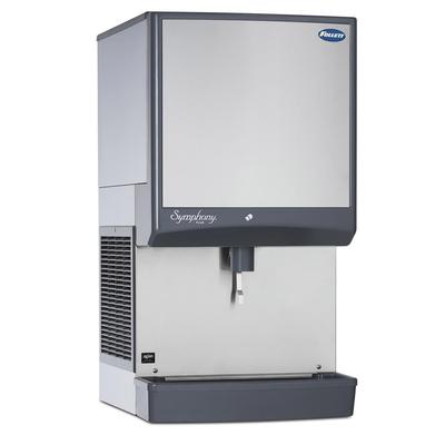 Follett 25CI414W-LI 380 lb Countertop Nugget Ice Dispenser for Commercial Ice Machines - 25 lb Storage, Cup Fill, 115v, 425 lb. Daily Production, Lever Dispensing, Stainless Steel