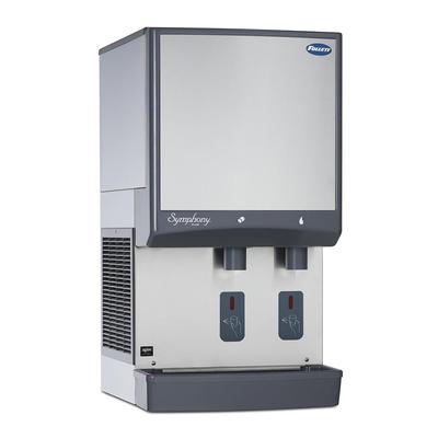 Follett 25HI425A-SI-DP 425 lb Wall Mount Nugget Ice Dispenser for Commercial Ice Machines - 25 lb Storage, Cup Fill, 115v, Infrared SensorSAFE, Stainless Steel