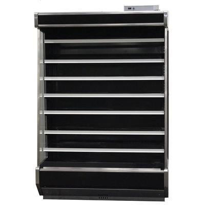 SandenVendo RSC4RA012 50" Vertical Open Air Cooler w/ (8) Levels - For Remote Refrigeration, 115v, Black