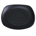 Yanco BP-1113 13 1/4" Square Melamine Plate, Black