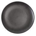 Yanco DB-109 9" Round Diamond Black Plate - Porcelain, Black