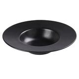 Yanco NB-611 16 oz Dessert Plate - Ceramic, Noble Black