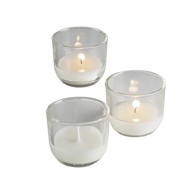 Sterno 40114 PetileLite Disposable Candle Lamp - 2"H, Glass, Clear