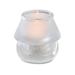 Sterno 80130 Chatterly Candle Lamp - 3 1/4"D x 3 1/2"H, Glass, Frost/Clear