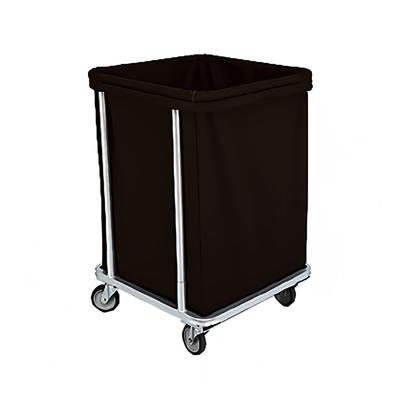 Forbes Industries 1106 Laundry Cart w/ (6) Bushel Capacity - Black Cloth Bag, Steel Frame
