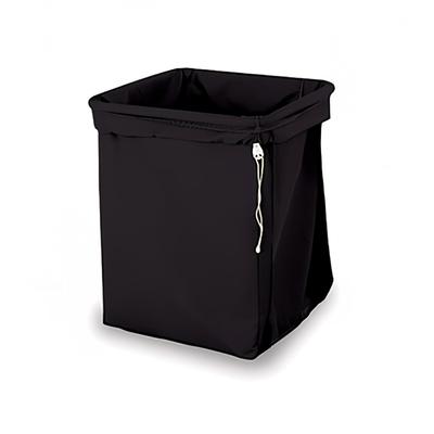 Forbes Industries 23-CL-E Drawstring Laundry Bag w/ Square Bottom for 1106 Laundry Cart - Cloth, Black