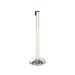 Forbes Industries 2705 40"H Crowd Control Stanchion w/ 7 ft Belt - Steel, Chrome Plated, Silver