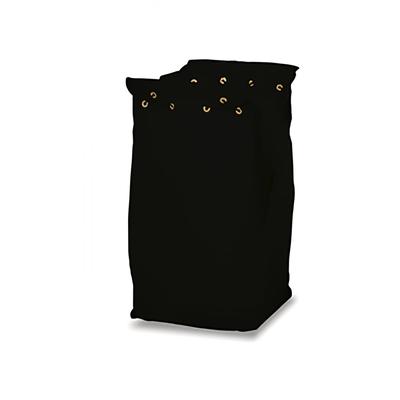 Forbes Industries 32-CV-E Drawstring Laundry Bag w/ Square Bottom for 1128 Laundry Cart - Cloth, Black