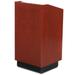 Forbes Industries 5920 Floor Podium w/ (2) Shelves - 25 1/2"L x 23 1/4"W x 46 3/4"H, Wood Veneer, Brown