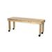 Forbes Industries 7010-KP 7 ft Deluxe Folding Catering Table - Knotty Pine Construction, Black