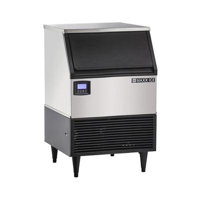 Maxx Ice MIM150N 24"W Full Cube Undercounter Commercial Ice Machine - 152 lbs/day, Air Cooled, Silver, Stainless Steel, 115 V