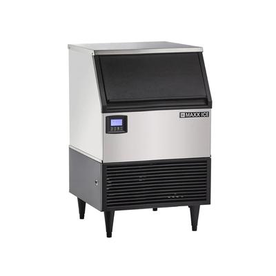 Maxx Ice MIM260N Intelligent Series 24"W Full Cube Undercounter Commercial Ice Machine - 265 lbs/day, Air Cooled, Silver, Stainless Steel, 115 V