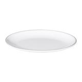 Elite Global Solutions D2209L-W Melamine Salad Plate - 9" x 6 1/4, White