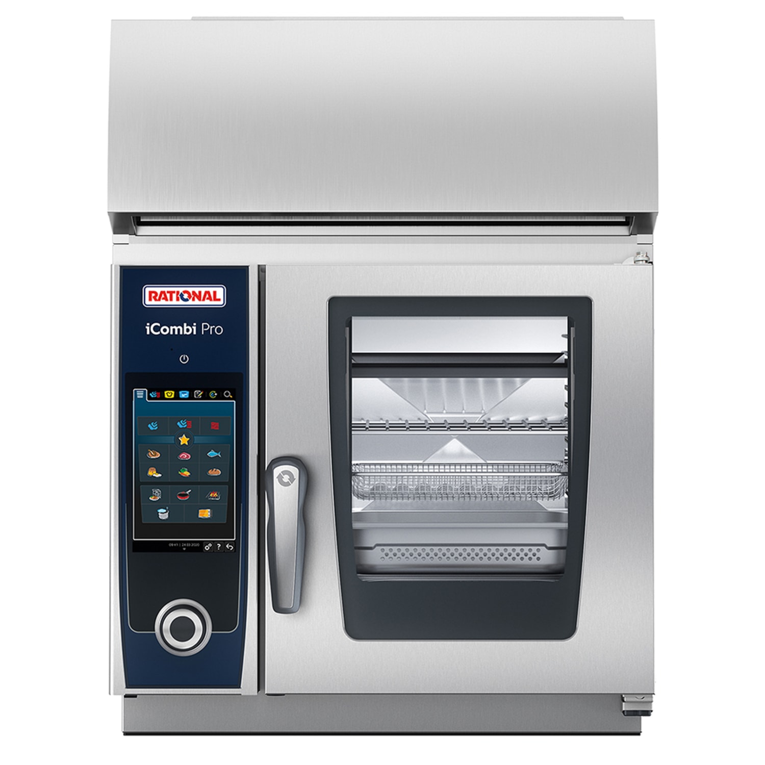 Rational ICP XS E 208/240V 3 PH UVP Half Size Combi Oven - Boiler Based, 208-240v/3ph