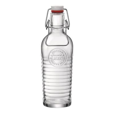 Steelite 49119Q175 25 1/4 oz Officina Bottle w/ Swing Top Seal - Glass, Clear