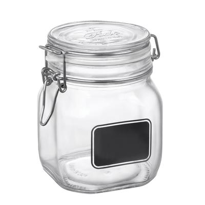 Steelite 4949Q462 29 oz Fido Chalkboard Jar w/ Lid - Glass, Clear