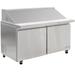 MoTak MST-60-24 60 1/5" Sandwich/Salad Prep Table w/ Refrigerated Base, 115V, 24 Sixth-Size Pans, 2 PVC-Coated Shelves, Stainless Steel