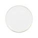 10 Strawberry Street CPGL0004 7 5/8" Round Gold Line Salad Plate - Porcelain, White