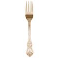 10 Strawberry Street CRWNGLD-SF 6 1/4" Salad Fork - Gold Plated, Crown Royal Pattern, Stainless Steel