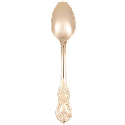 10 Strawberry Street CRWNGLD-TS 6 1/4" Teaspoon - Gold Plated, Crown Royal Pattern, Stainless Steel