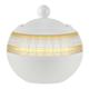 10 Strawberry Street IRIANA-18GLD 11 oz Iriana Sugar Bowl - Porcelain, White/Gold