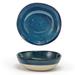 Front of the House DBO164BLP23 11 oz Round Artefact Bowl - Porcelain, Indigo, Blue