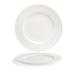 Front of the House DDP084BEP22 10 5/8" Round Catalyst Focus Plate - Porcelain, White