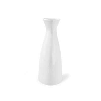 Front of the House TSB004WHP22 12 oz Kyoto Pourer Vase - Porcelain, White