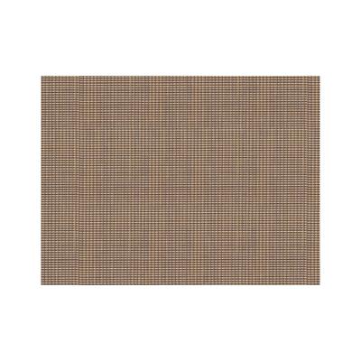 Front of the House XPM097GOV83 Rectangular Metroweave Woven Vinyl Placemat - 16" x 12", Gold, Brown