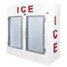 Leer, Inc. L060UCGP 73" Indoor Ice Merchandiser w/ (155) 10 lb Bag Capacity - Glass Doors, 115v, White
