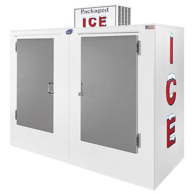 Leer L085UCSP 84" Outdoor Ice Merchandiser w/ (200) 10 lb Bag Capacity - Solid Doors, 115v, White
