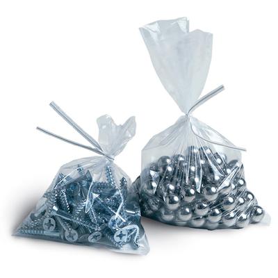 LK Packaging 15F-1416 Open Ended Flat Bag - 14" x 16", 1.5 mil LDPE, Clear